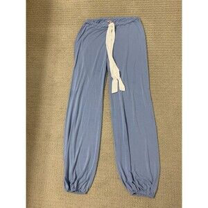 Eberjey Womens Heather Cropped Pajama Pant Blue Sleep Bottoms Modal Stretch XS